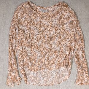 LOFT Terracotta Patterned Blouse